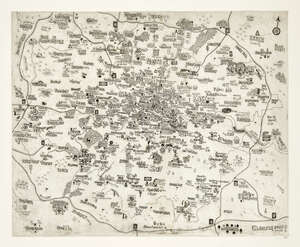 
	
		Stephen Walter, 
		British b.1975- 
		 
		London Etching, 2007; 
		 
		etching on wove,...