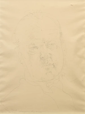 Avigdor Arikha,&nbsp;Romanian/French 1929-2010 - Head study of a man, 1992; pencil on paper, signed,...