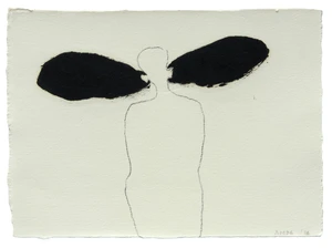 Sir Antony Gormley OBE RA,&nbsp;British b.1950-&nbsp;Sound Recordist, 1986;&nbsp;graphite and ink on wove,&nbsp;
