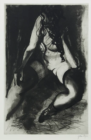 John Piper CH,&nbsp;British 1903-1992,&nbsp;Nude I [Levinson 389], 1986;&nbsp;etching on wove,&nbsp;signed in pencil,&nbsp;a...
