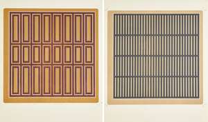 
	
		Gordon House, 
		British 1932-2004- 
		 
		F Mitred Matrix and C Vertical Screen, 1970;...