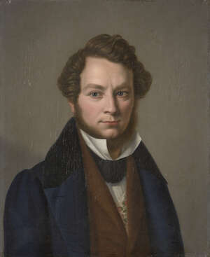 
	
		Gotthelf Leberecht Glaeser, 
		German 1784-1851- 
		 
		Portrait of a gentleman,...