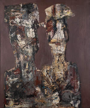 
	
		Ernst Eisenmayer, 
		Austrian/British 19202018 - 
		 
		Old Couple, 1958; 
		 
		oil on...