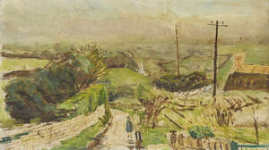 
	
		Carel Weight CH CBE RA, 
		British 1907-1997-
		 
		Rain in the Country;
		 
		oil...