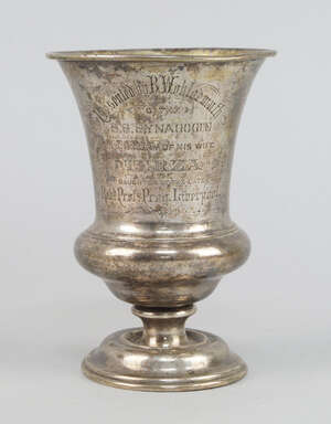 
	
		An Austrian silver Kiddush cup with gilt interior, Vienna, mid-19th century, date mark...