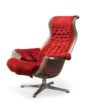 
	
		Alf Svensson and Yngvar Sandström, A 'Galaxy' lounge chair manufactured by Dux    
		