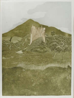 
	
		Alisa Kennedy, 
		British b.1952- 
		 
		Moy Castle; 
		 
		etching with aquatint...