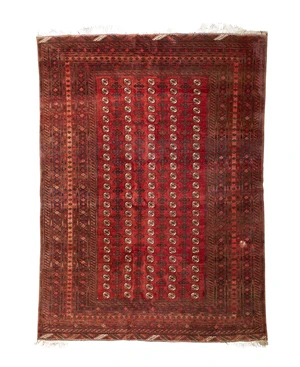 A Persian Bokhara carpet, third quarter 20th century, the central field with repeating gull...