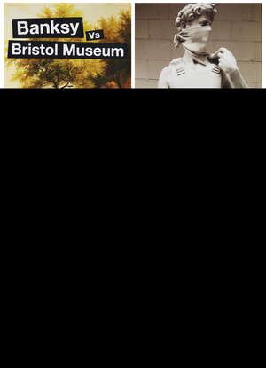 
	
		Banksy,
		British b.1974-
		 
		Four posters from the Banksy vs. Bristol Museum...