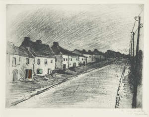 
	
		Théophile Alexandre Steinlen, 
		French/Swiss 1859-1923- 
		 
		Route Traversant un...