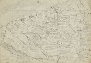 
	
		Sir Stanley Spencer CBE RA, 
		British 1891-1959 - 
		 
		Sword of the Lord; 
		 
		