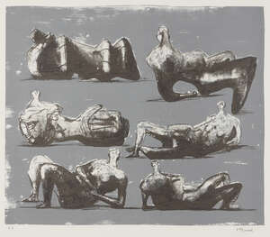 
	
		Henry Moore OM CH FBA,
		British 1898-1986-
		 
		Six Reclining Figures [Cramer 298],...
