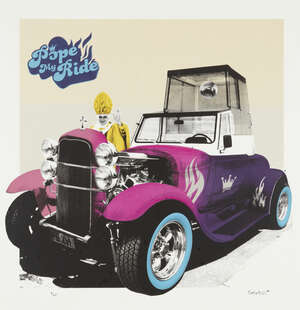 
	
		STATIC, 
		British established 2006- 
		 
		Pope my ride, 2010; 
		screenprint in colours...
