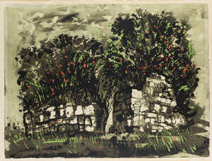 
	
		John Piper CH, 
		British 1903-1992- 
		 
		Skeebost, Skye [Levinson 250], 1975; 
		 
		