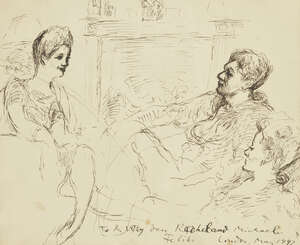 
	
		Feliks Topolski RA, 
		Polish/British 1907-1989-
		 
		Figures having a...