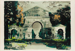 
	
		John Piper CH, 
		British 1903-1992- 
		Holkham Gate, Norfolk, [Levinson 262], 1976;...