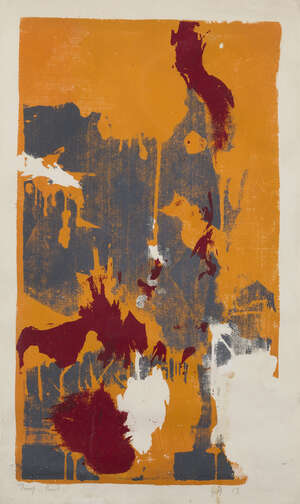 
	
		Gillian Ayres CBE RA,
		British 1930-2018
		 
		Untitled, 1957;
		 
		screenprint in...