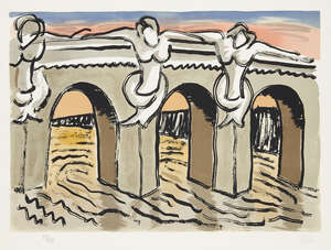 
	
		Man Ray, 
		American 1890-1976- 
		 
		Le Pont Neuf [Anselmino 6], 1970; 
		 
		