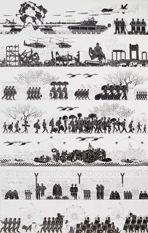 
	
		Ai Weiwei,
		Chinese b.1957-
		&nbsp;
		Odyssey, 2017;
		&nbsp;
		offset lithograph on wove, from...