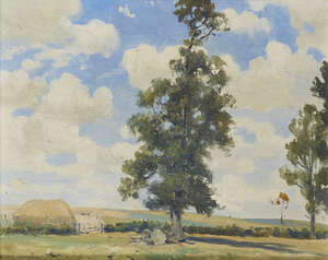
	
		Arthur Henry Jenkins, 
		Scottish 1871-1940-
		 
		Near Ogbourne St Andrew,...