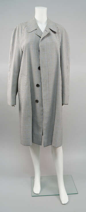 
	
		A men's checked raincoat, by Rodex for Harrods, with raglan sleeves and cuff straps, size...