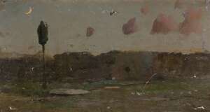 
	
		Ricardo Urgell Carreras, 
		 
		Spanish 1874-1924- 
		 
		A moonlit pastoral...