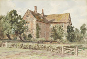
	
		Henry Charles Clifford RBA,
		British 1861-1947-
		The Ale House on a Heath; 
		