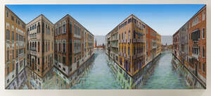 
	
		Patrick Hughes,
		British b.1939-
		 
		Serenissima, 2016;
		 
		hand-painted...