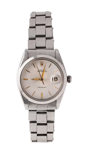 
	
		A stainless steel 'Oysterdate' manual wind wristwatch by Rolex, reference 6694, the...
