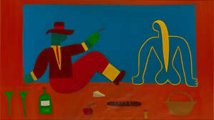 
	
		Cristina Rodriguez, 
		Colombian b.1964 - 
		 
		The Picnic, 1998; 
		 
		oil on linen,...