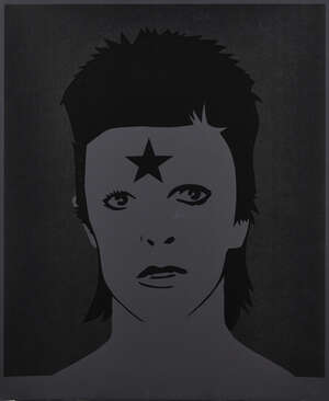 
	
		Pure Evil,
		British b.1968-
		 
		A Lad Insane, 2016;
		 
		screenprint in black gloss...