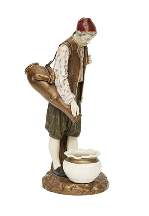 
	
		A Royal Worcester porcelain figure of a Turkish water carrier after a model by James...