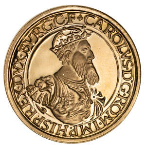 
	
		A gold commemorative 50 ECU coin, 1987, Royal Mint Belgium
		This 50 ECU gold coin from...
