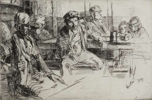 
	
		James Abbott McNeill Whistler, 
		 
		American 1834-1903- 
		 
		Longshoremen;...