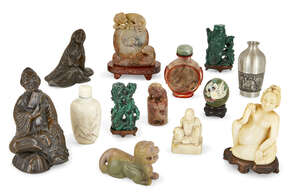 
	
		A group of Chinese and Japanese items, 18th - early 20th century, to include two...