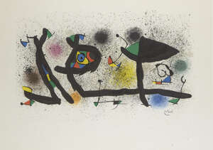 
	
		Joan Miró, 
		Spanish 1893-1983-
		 
		Sculptures [Mourlot 950], 1974;
		 
		lithograph...