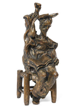Salvador Dali, 
		Spanish 1904-1989- 
		Don Quixote, assis;
		bronze, signed with foundry stamp, and numbered 2/9 PE, foundry Bonvicini Verona, published 20