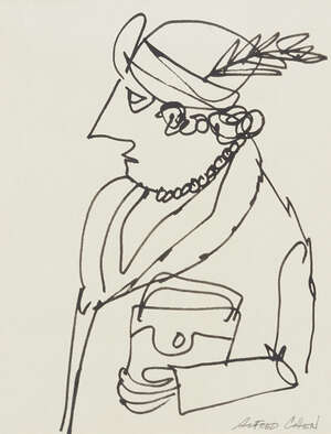 
	
		Alfred Cohen, 
		American/British 1920-2001 - 
		 
		Country Man and Committee lady;...