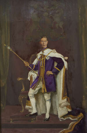 
	
		Sir Gerald Festus Kelly PRA,
		British 1879-1972-
		 
		King XI (Portrait of King...