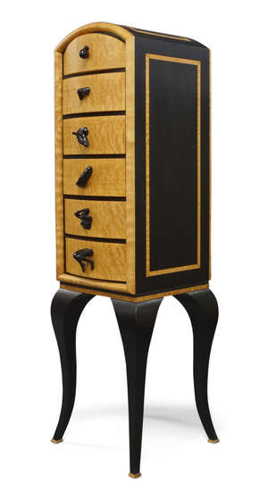 
	
		Kevin Irvin (b.1959), 
		 
		Lingerie cabinet, 2003, 
		Maple, ebonised maple,...