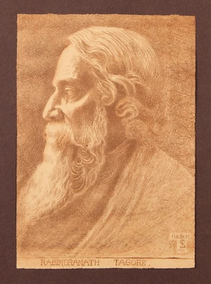 Lorenz Schindler (Austrian 1873-1952),Portrait of Rabindranath Tagore;
Copper etching, with name...