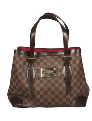 
	
		A Louis Vuitton Damier handbag, two adjustable straps and gilt metal hardware 34cm wide,...
