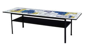 
	
		Conran, a two tier coffee table, with design attributed to John Piper, 
		c.1950s,
		