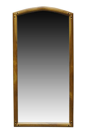 
	
		David Gregson (born 1952), a modern Arts and Crafts walnut framed wall mirror,
		c.1990,...