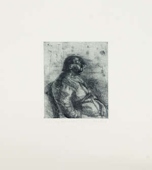 
	
		Celia Paul,
		British b.1959- 
		 
		My Mother, 2004-2014; 
		 
		soft-ground etching on...