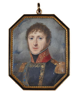 
	
		Louis-Marie Sicardi, 
		French 1743-1825- 
		 
		Portrait miniature of a high-ranking...