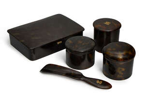 
	
		An Asprey tortoiseshell and silver gilt box, late 19th century,  of rectangular form,...
