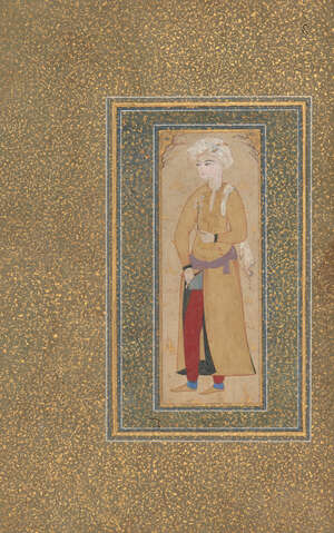 
	
		Portrait of a handsome youth, Ottoman Turkey, 17th century, opaque pigments heightened...