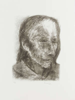 
	
		Akbar Padamsee (Indian, 1928-2020), Woman Head, lithograph, ed. 2/10, signed and dated,...