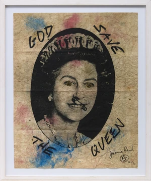 Jamie Reid,&nbsp;British, 1947-2023,&nbsp;
God Save the Queen, 2015;&nbsp;
A silver boxed set of eleven...